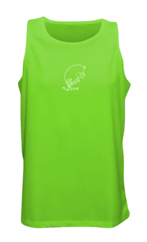 Men's Reflective Tank Top- Drinker with a Running Problem