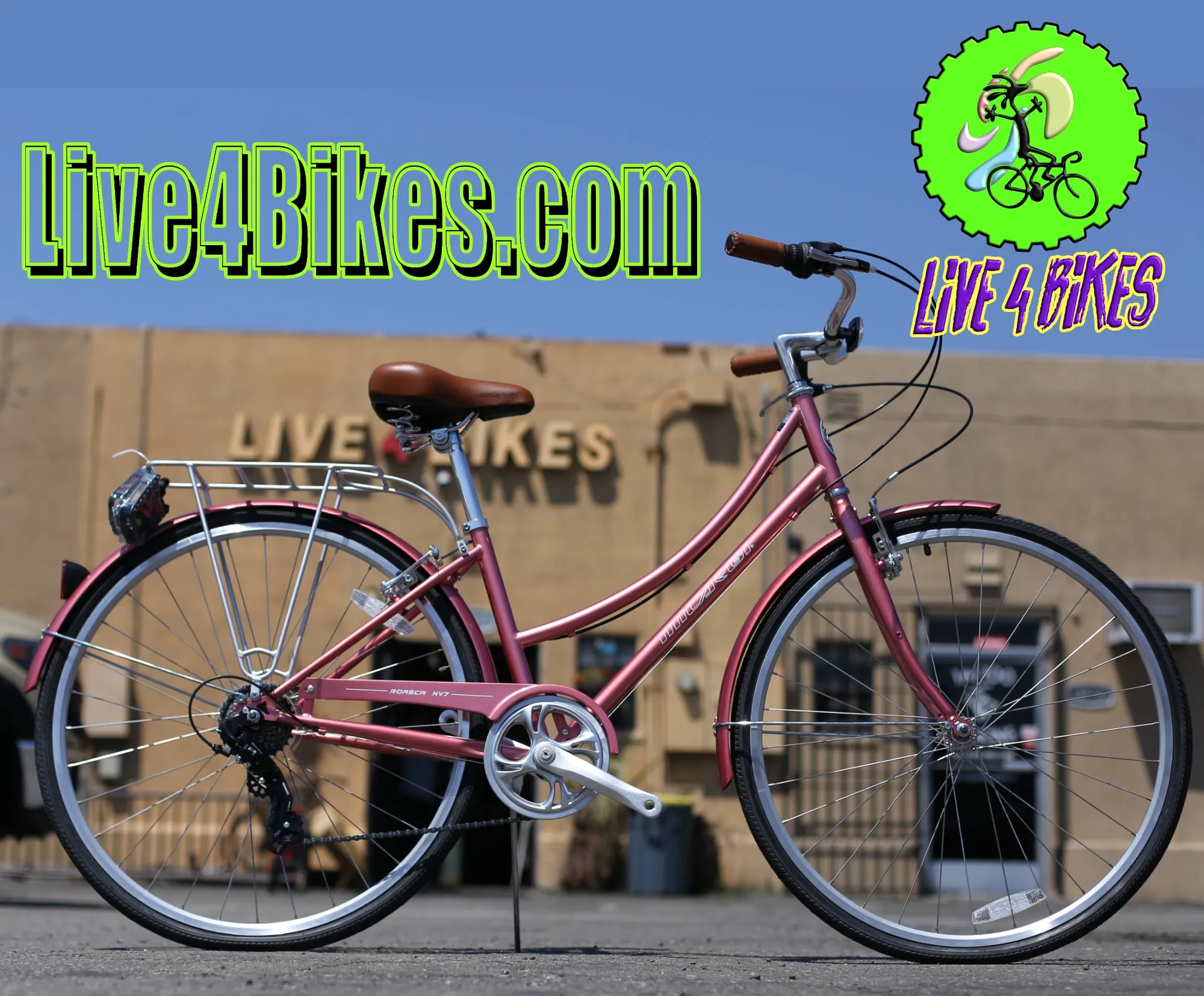 Micargi Roasca V7 Women City Cruiser 700c 7 speed City Bicycle Hybrid -Live4Bikes