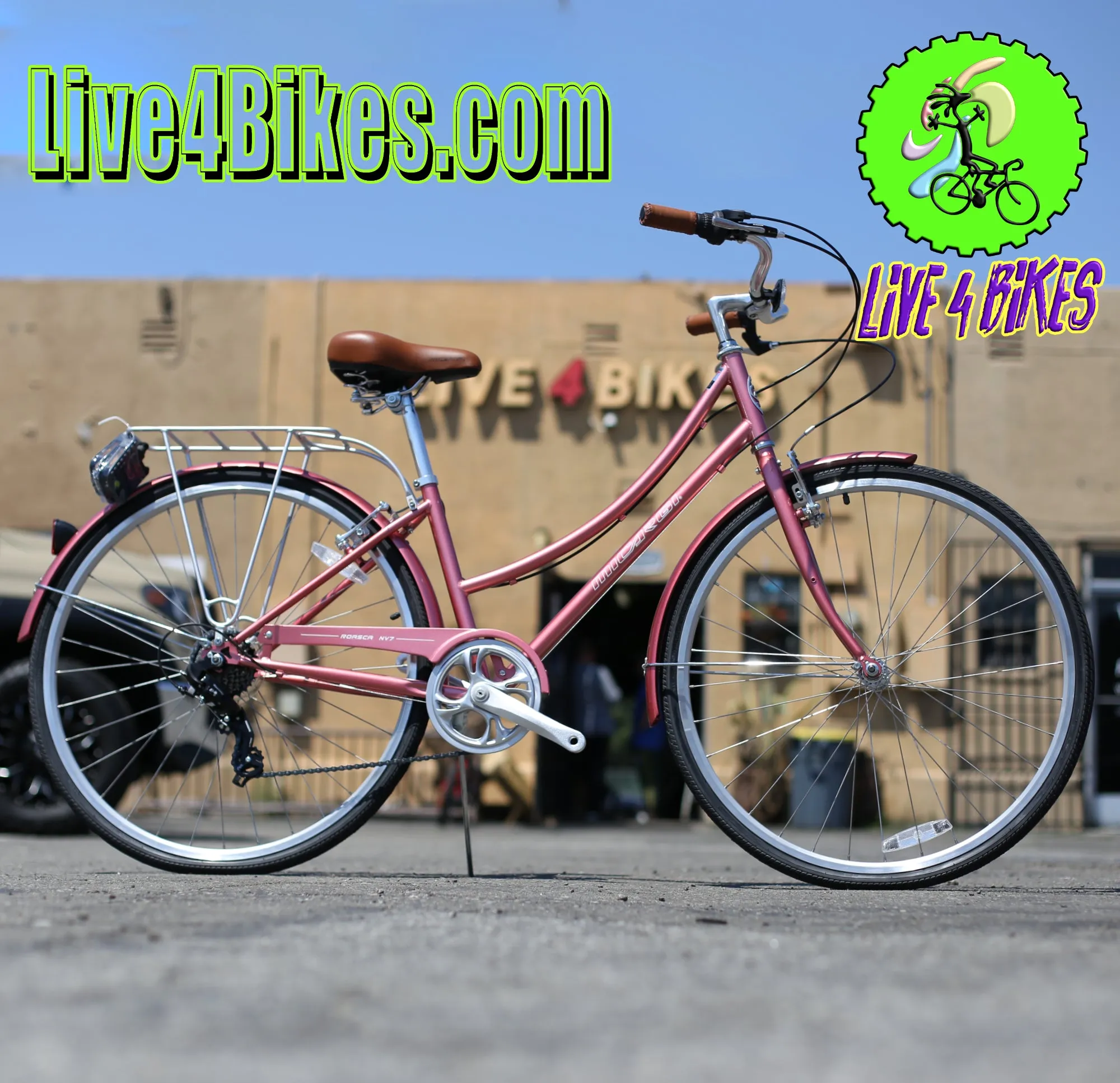 Micargi Roasca V7 Women City Cruiser 700c 7 speed City Bicycle Hybrid -Live4Bikes