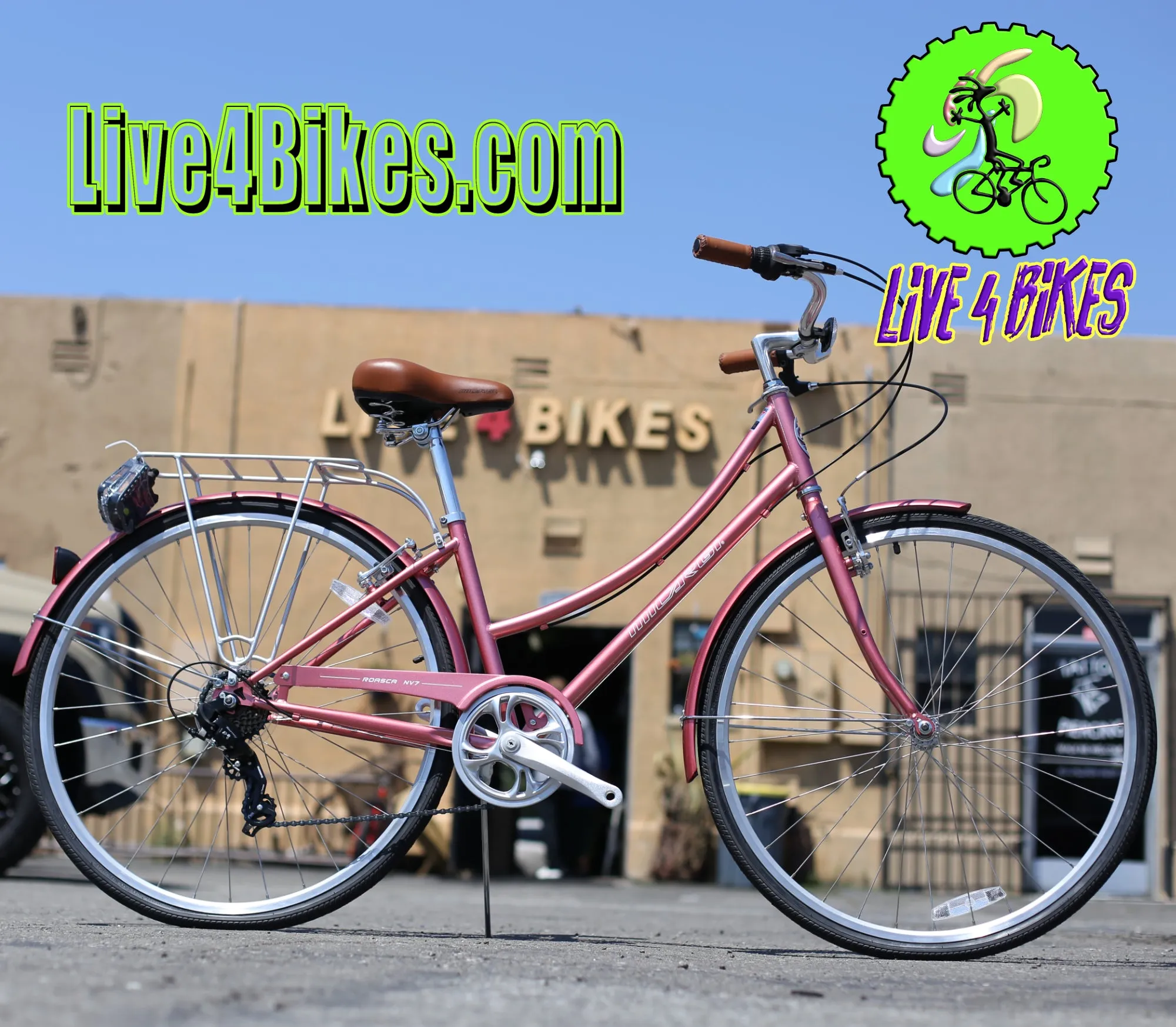 Micargi Roasca V7 Women City Cruiser 700c 7 speed City Bicycle Hybrid -Live4Bikes
