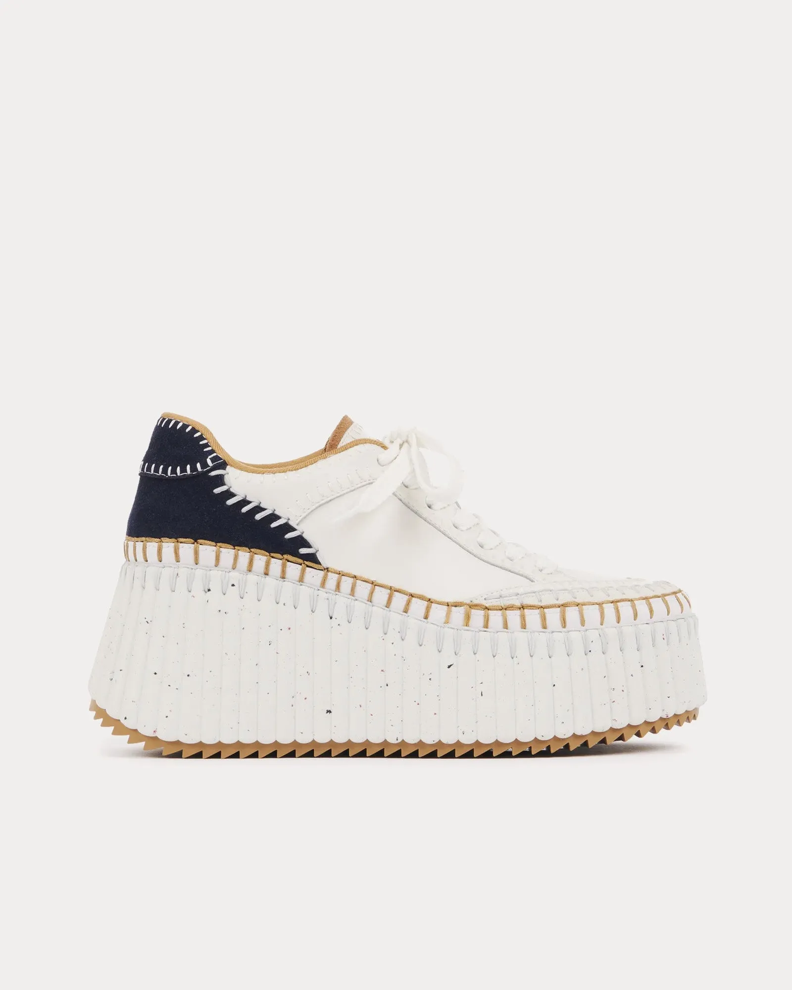 Nama Wedge Royal Navy Low Top Sneakers