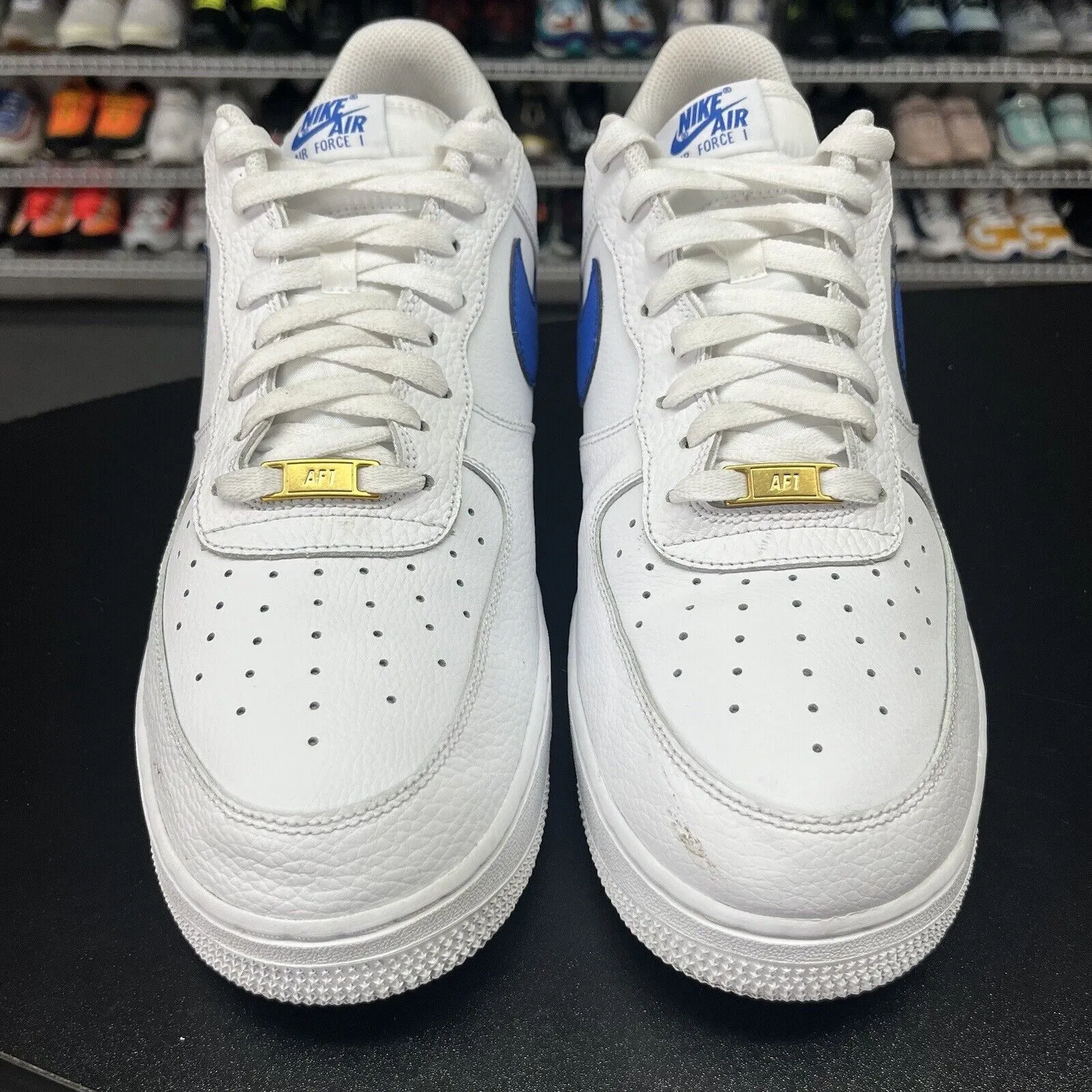 Nike Air Force 1 '07 White Game Royal Blue Sneakers Men's Size 14 DM2845 100