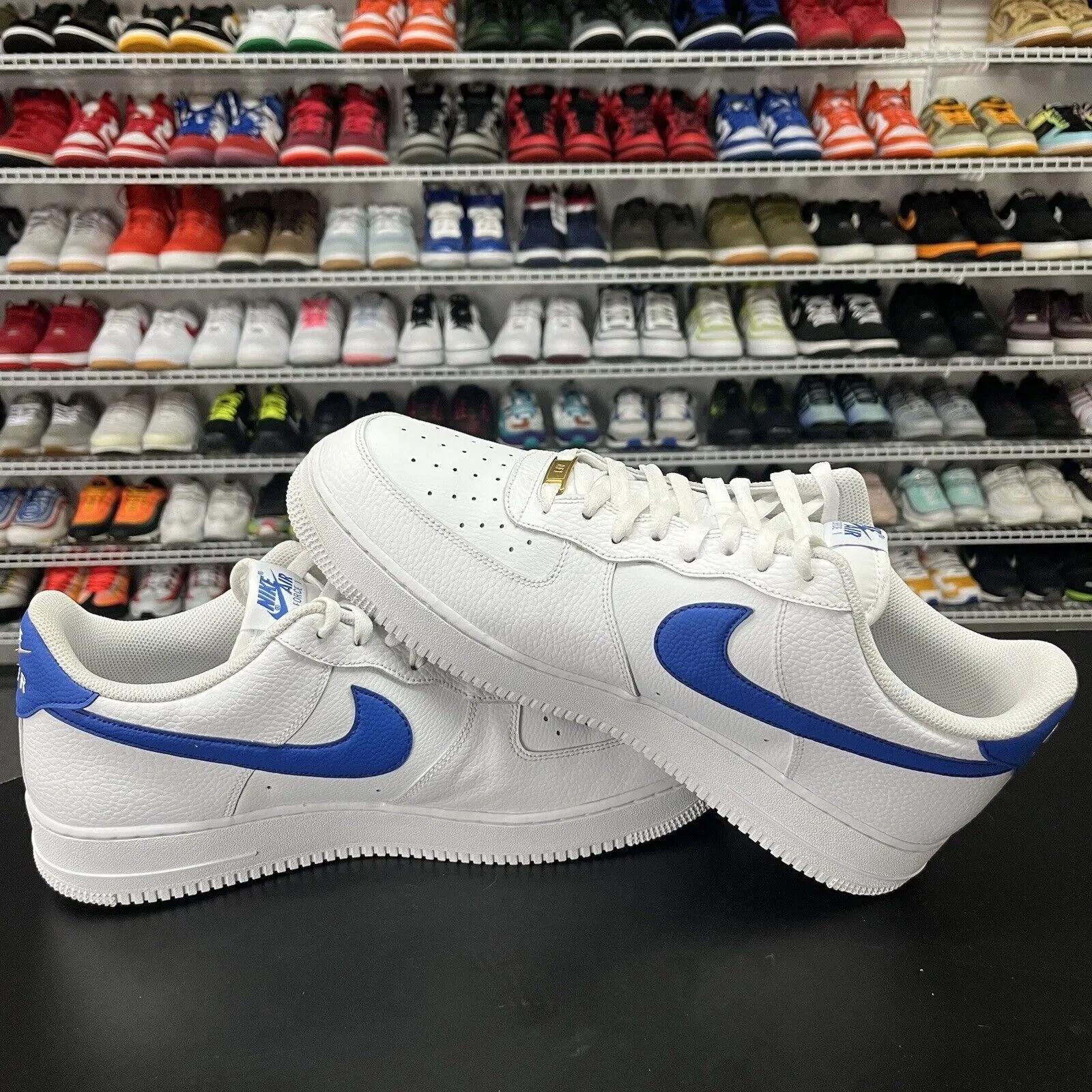 Nike Air Force 1 '07 White Game Royal Blue Sneakers Men's Size 14 DM2845 100