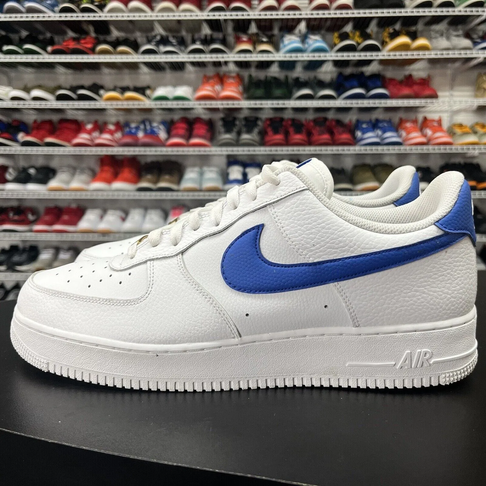 Nike Air Force 1 '07 White Game Royal Blue Sneakers Men's Size 14 DM2845 100