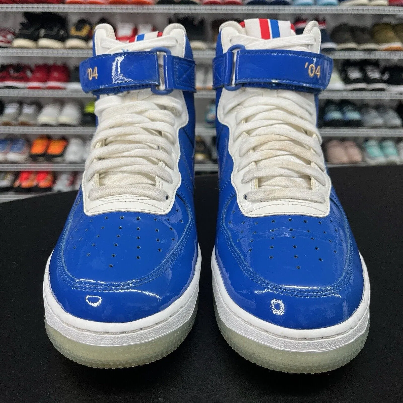 Nike Air Force 1 High Detroit Pistons NBA 2004 Finals CI9880-400 Men's Size 8.5