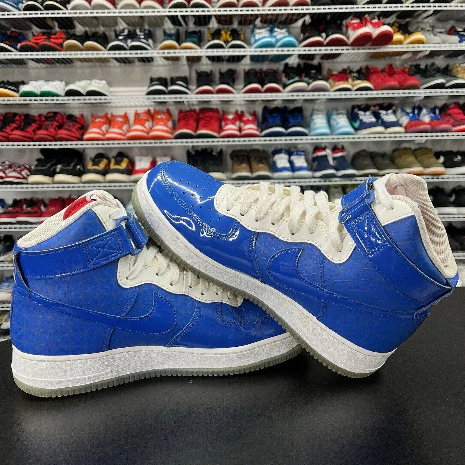 Nike Air Force 1 High Detroit Pistons NBA 2004 Finals CI9880-400 Men's Size 8.5