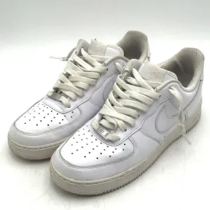 Nike Men's Air Force 1 '07 White Low-Top Lace-Up Athletic Shoes - Size 9.5