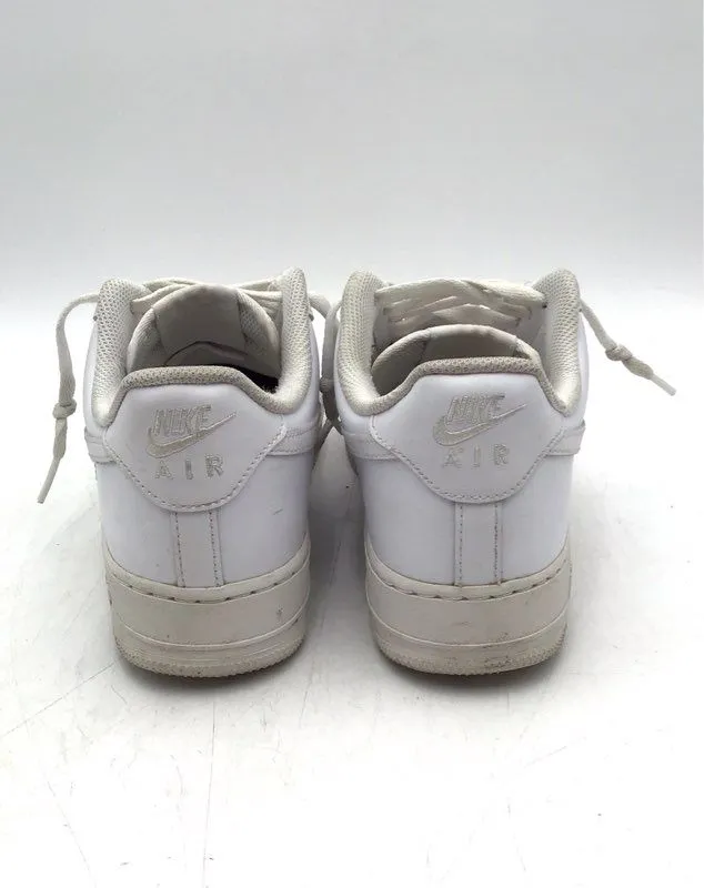 Nike Men's Air Force 1 '07 White Low-Top Lace-Up Athletic Shoes - Size 9.5