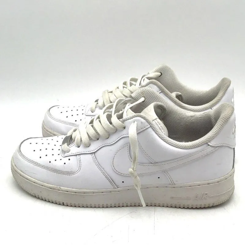 Nike Men's Air Force 1 '07 White Low-Top Lace-Up Athletic Shoes - Size 9.5