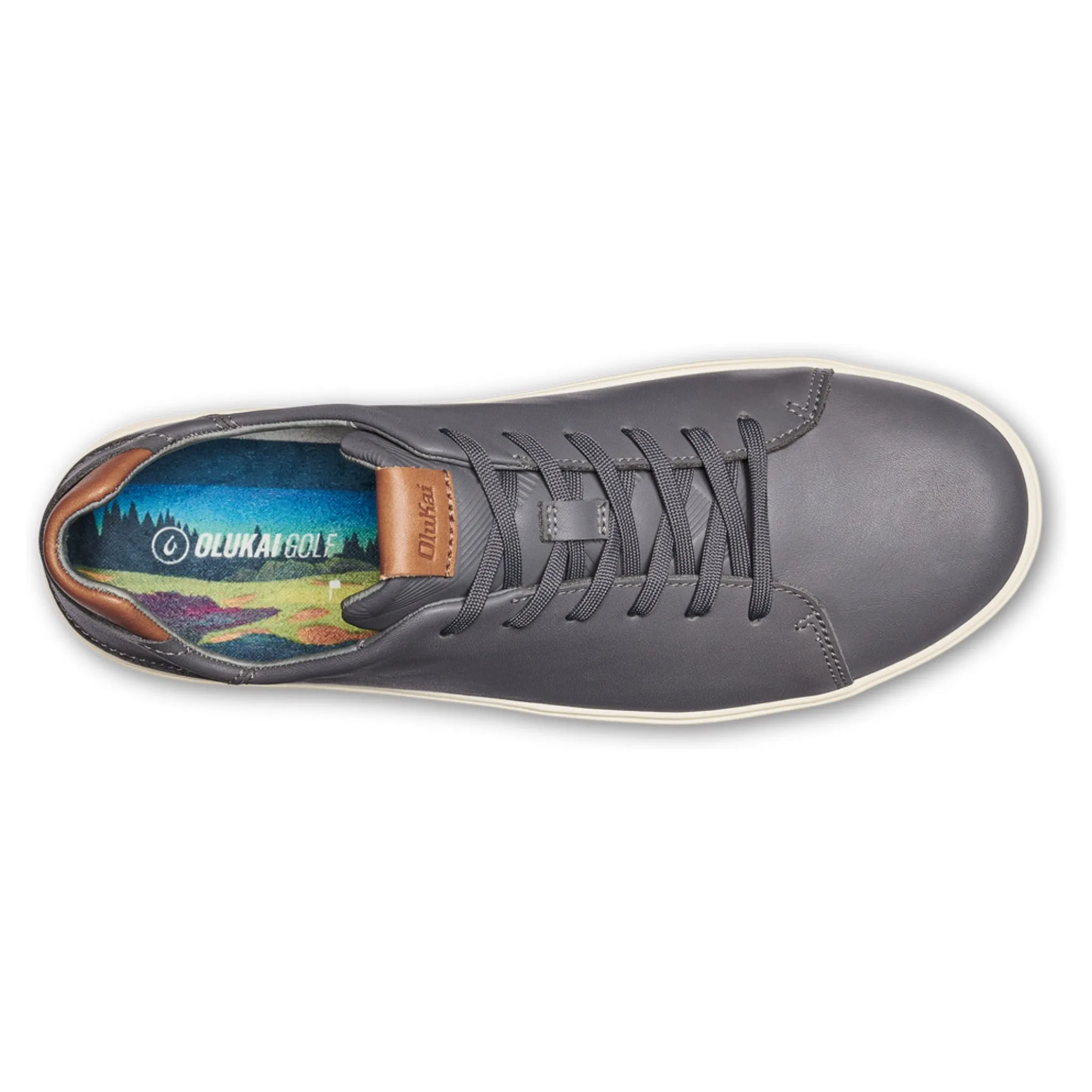 Olukai | Wai'alae Men's Leather Golf Shoes