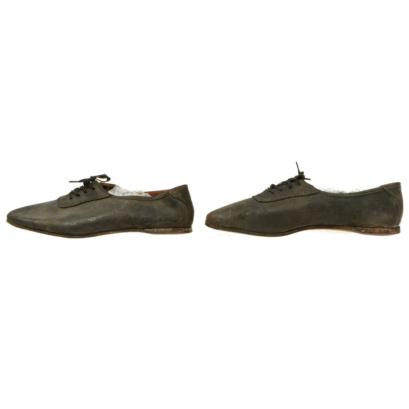 Original Unissued WWII German Issue 1943 dated ”Laufschuhe” Running Shoes - RBN Numbered