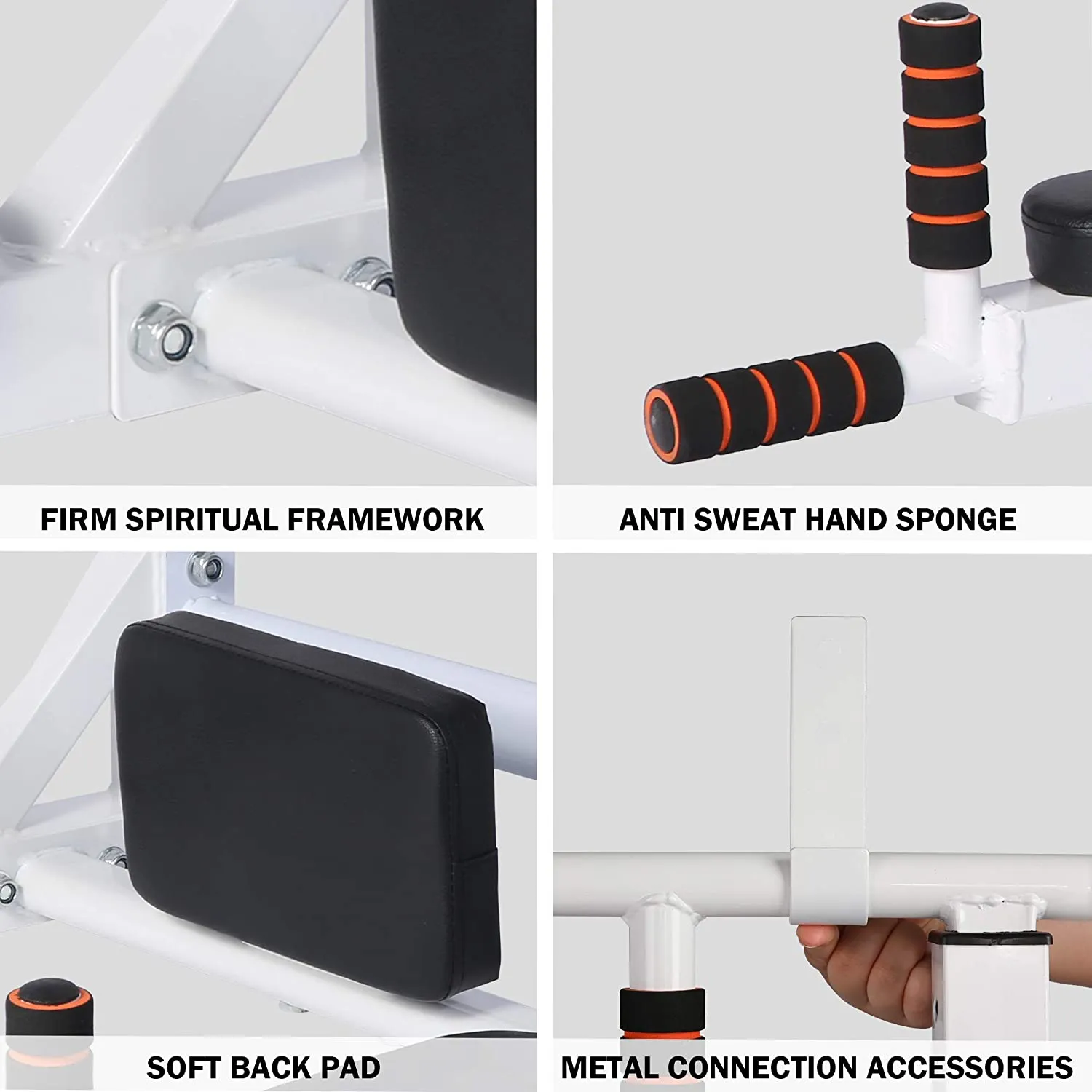 (Out of Stock) Versatile 2-in-1 Wall Mounted Pull Up Bar and Dip Station for Home Gym - Supports up to 330 Lbs