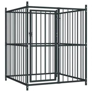 Outdoor Dog Kennel 120x120x150 cm