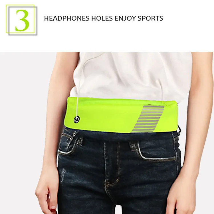 Outdoor Fitness Sports Waist Bag Multifunctional Running Invisible Close-Fitting Waist Bag(Pink)
