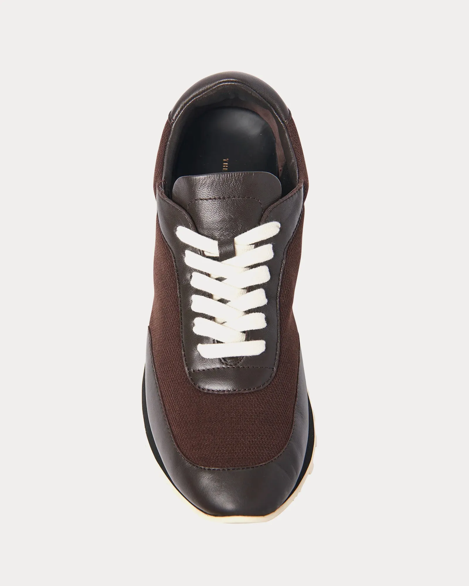 Owen Runner Leather & Mesh Brown / Black / Milk Low Top Sneakers