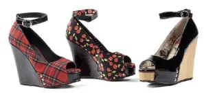 PH475-ROCKY Penthouse Plaid High Heel Alternative Footwear Discontinued Sale Stock