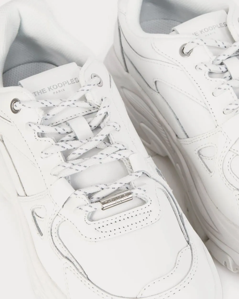 Platform White Low Top Sneakers