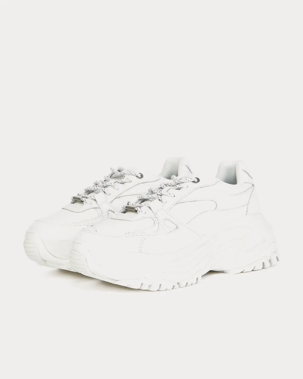 Platform White Low Top Sneakers
