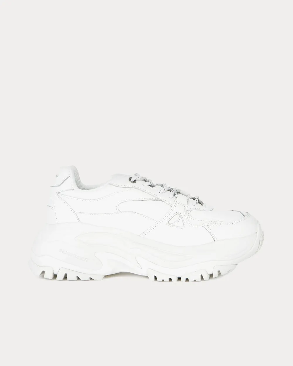 Platform White Low Top Sneakers