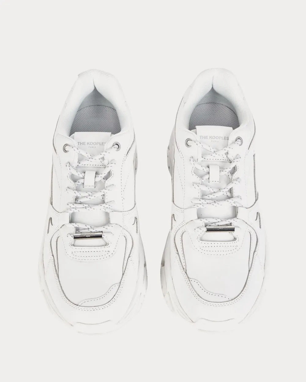 Platform White Low Top Sneakers