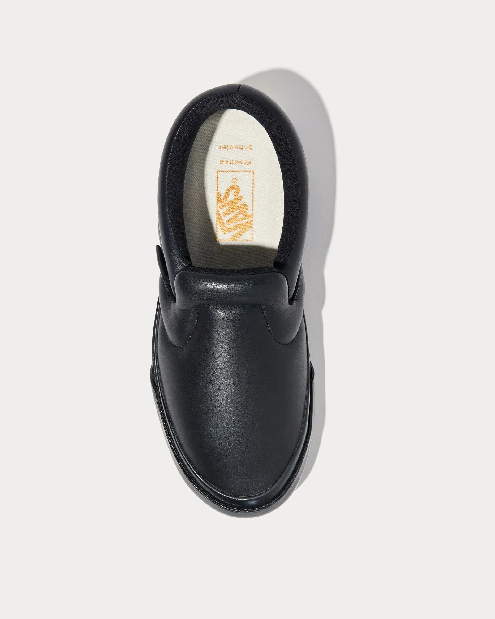 Puffy Black Slip On Sneakers
