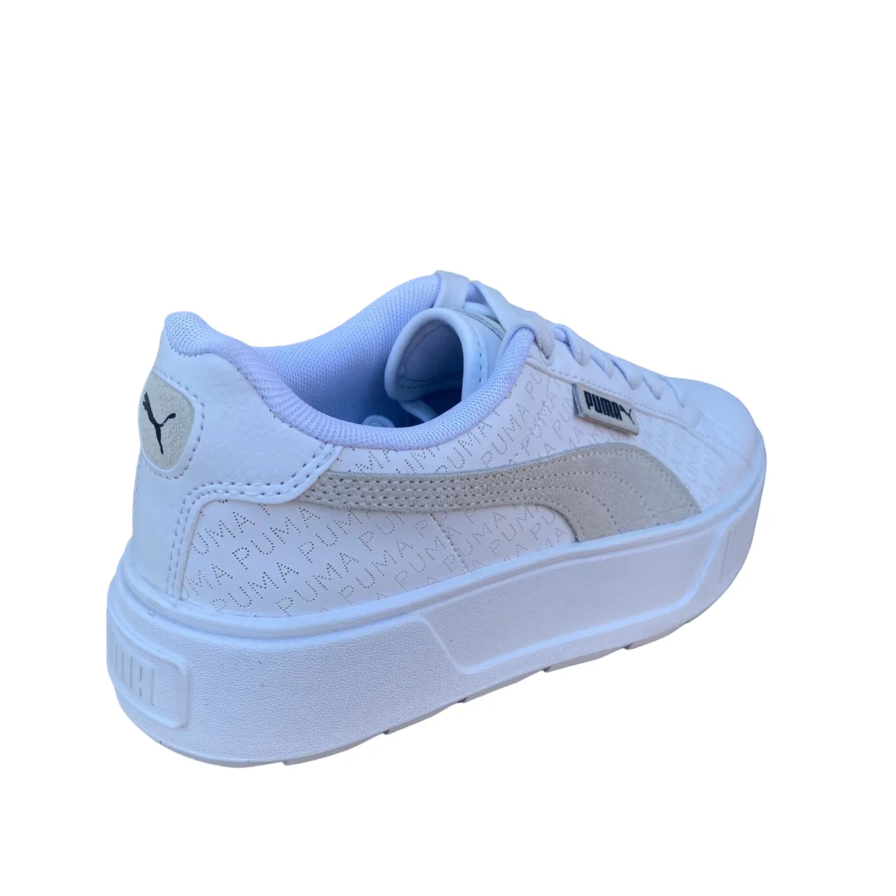 Puma scarpa sneakers da donna Karmen con Logo stampato 393194 01 bianco