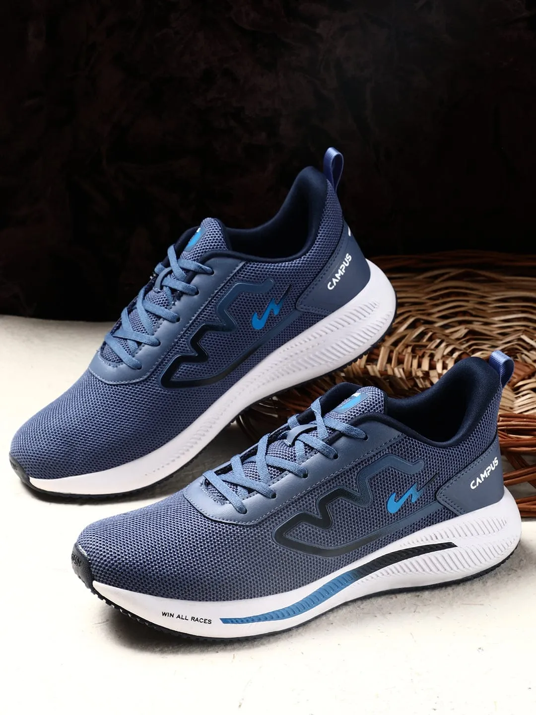 RAKE Blue Men's Running Shoes