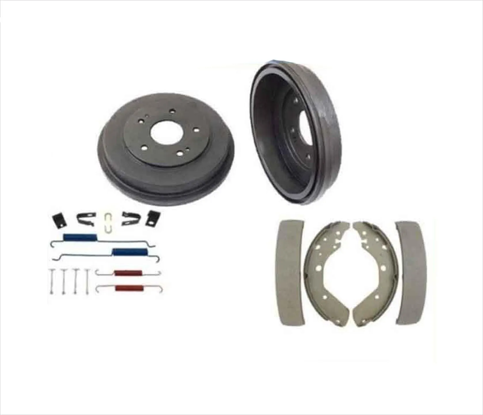 Rear Brake Drum Drums Shoes Spring Kit Fits 99-01 Honda Odyssey