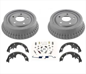 Rear Brake Drums & New Shoes Fits For 1975-1981 Camaro Firebird Trans Am