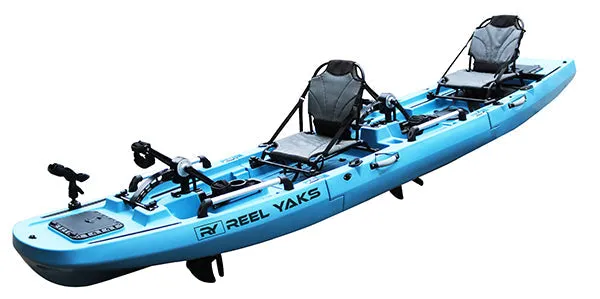 ReelYaks Rogue 14.3ft Tandem Modular Pedal Fishing Kayak