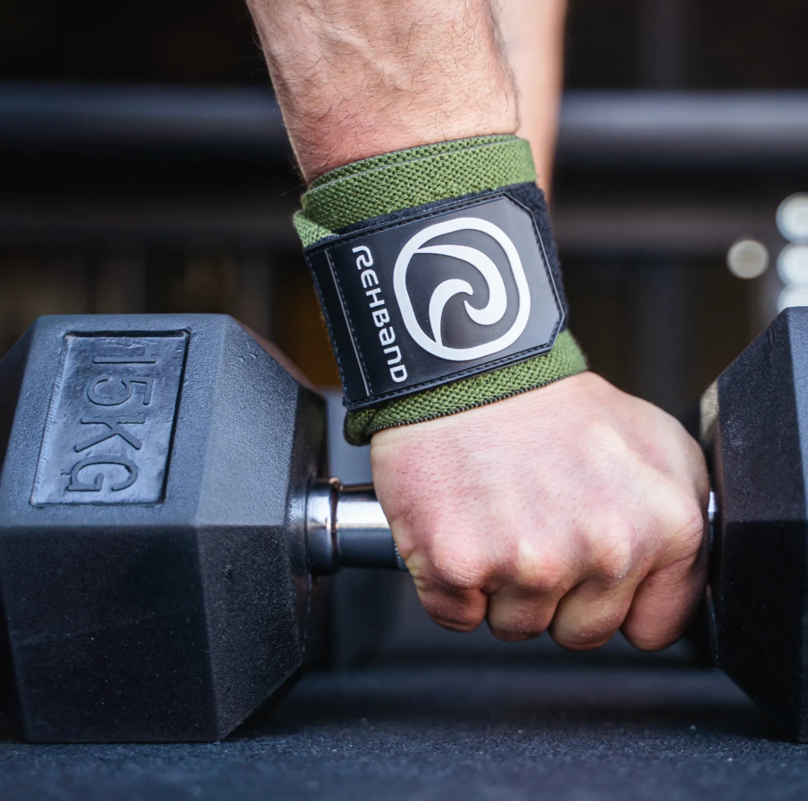 Rehband X-RX Wrist Wrap Army Green