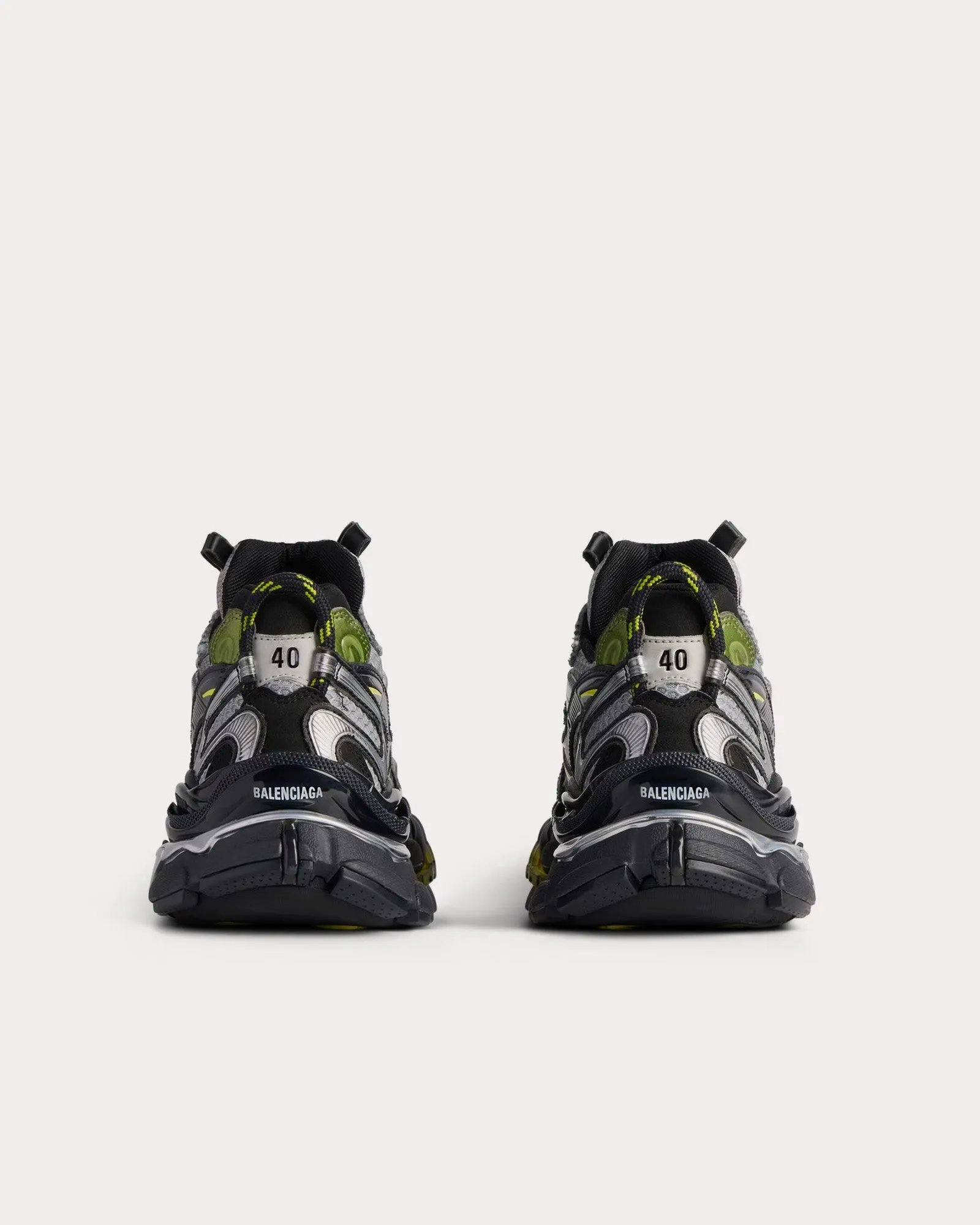 Runner 2.0 Mesh & Polyurethane Silver / Grey / Khaki / Yellow Low Top Sneakers