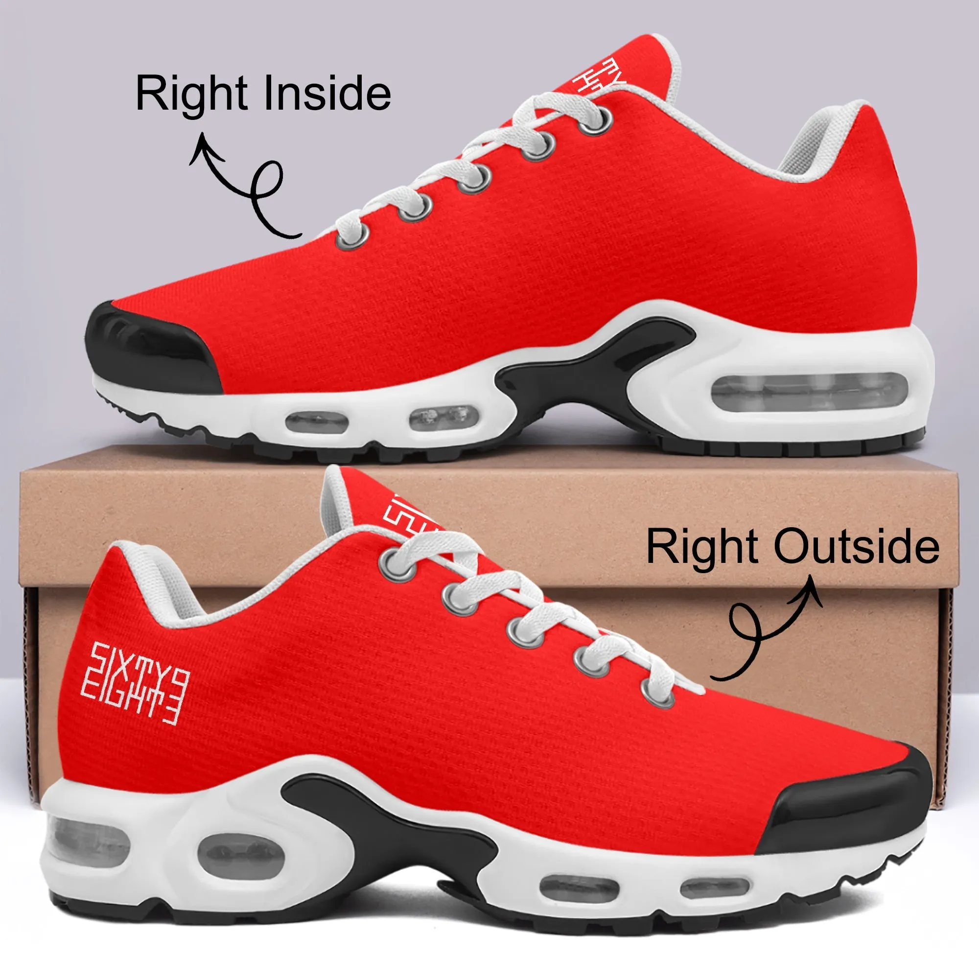 Sixty Eight 93 Logo White Red BMK Shoes
