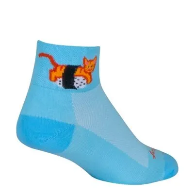 SockGuy Women's Cat Fish 1" Classic Bike Sock