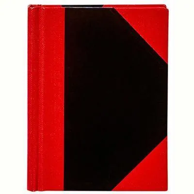 Spirax Notebook Casebound Ruled 100 Leaf A7 Black/Red