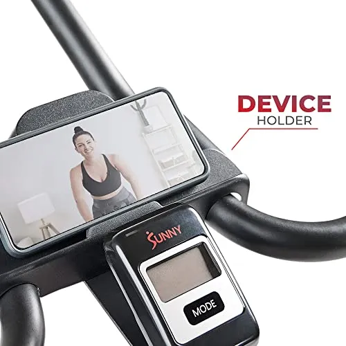 Sunny Health & Fitness Endurance Premium Magnetic Resistance Interactive Indoor Cycling Exercise Bike with Exclusive SunnyFit™ App Enhanced Bluetooth Connectivity - SF-B1877SMART