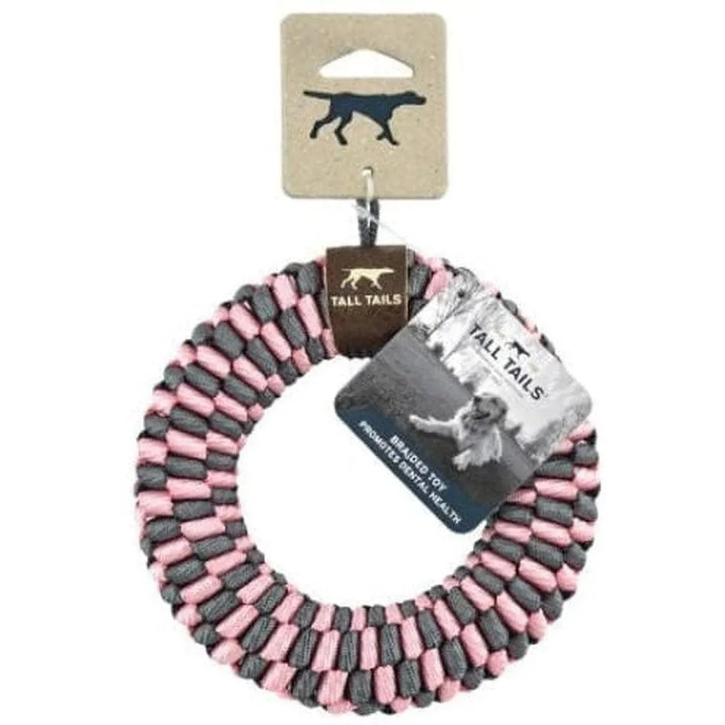 Tall Tails Pink Braided Ring Toy