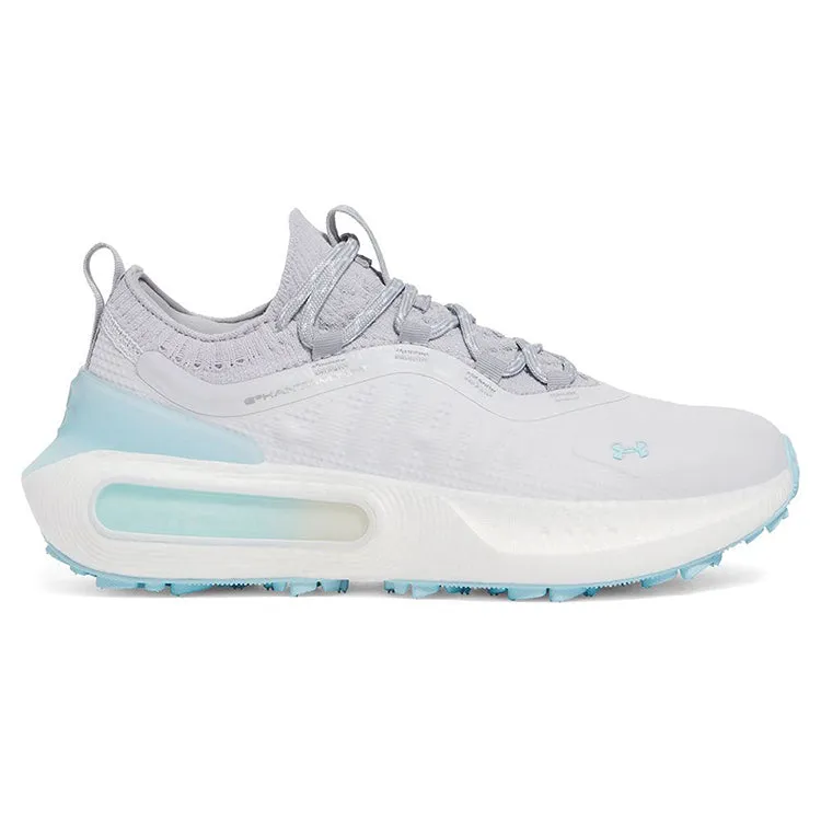 Under Armour Phantom Fore Ladies Golf Shoes - Grey/Stream Blue