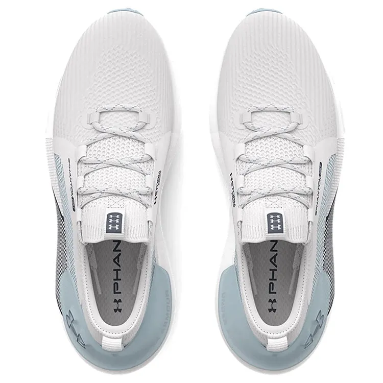 Under Armour Phantom Golf Shoes - White/White/Harbour Blue