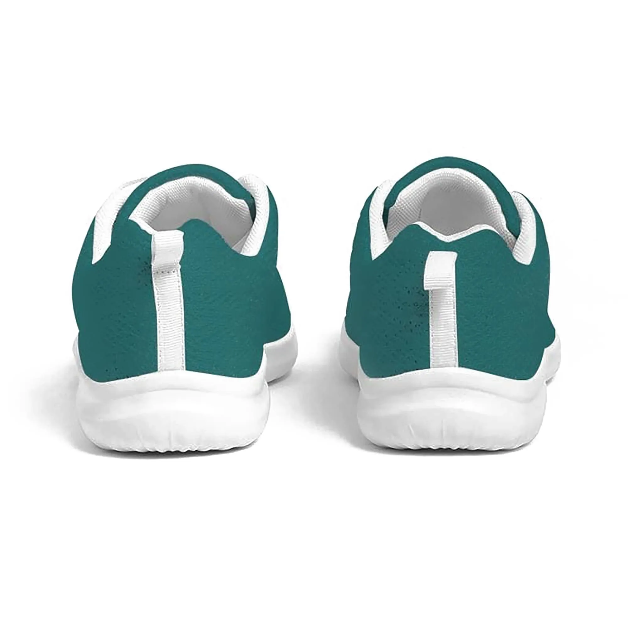 Uniquely You Womens Sneakers - Canvas Running Shoes, Teal Green by inQue.Style