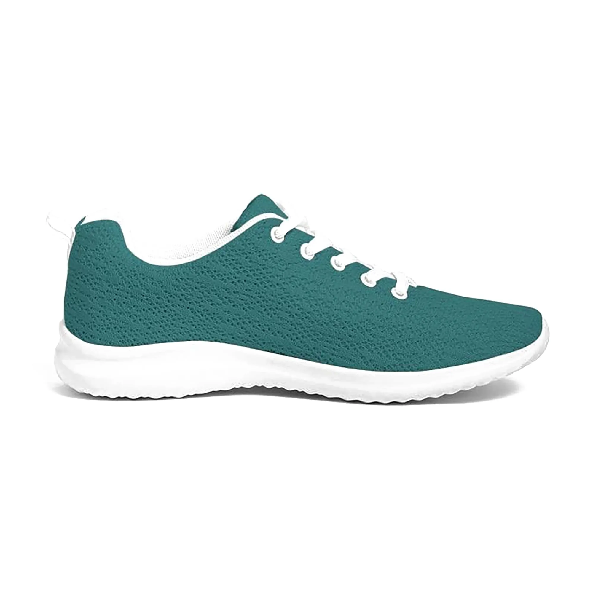 Uniquely You Womens Sneakers - Canvas Running Shoes, Teal Green by inQue.Style