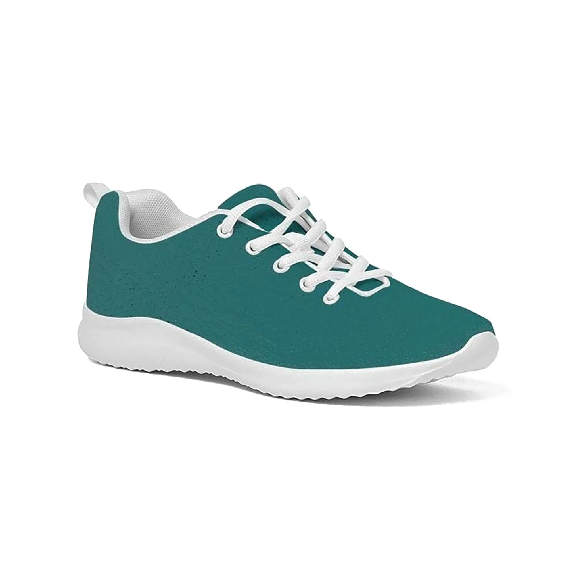 Uniquely You Womens Sneakers - Canvas Running Shoes, Teal Green by inQue.Style