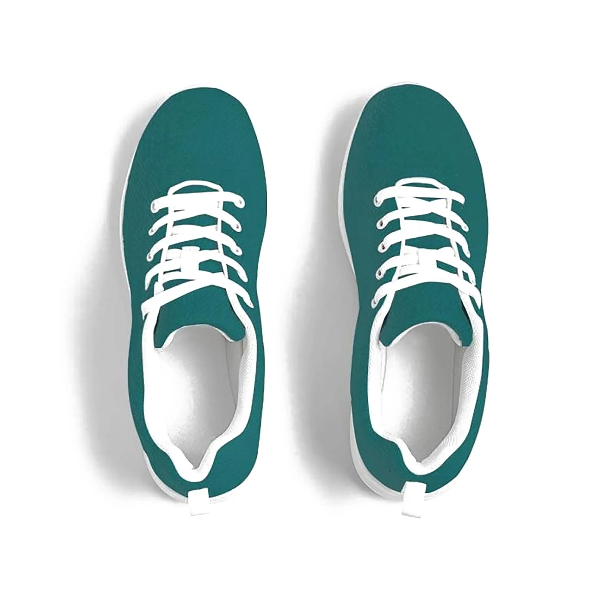 Uniquely You Womens Sneakers - Canvas Running Shoes, Teal Green by inQue.Style
