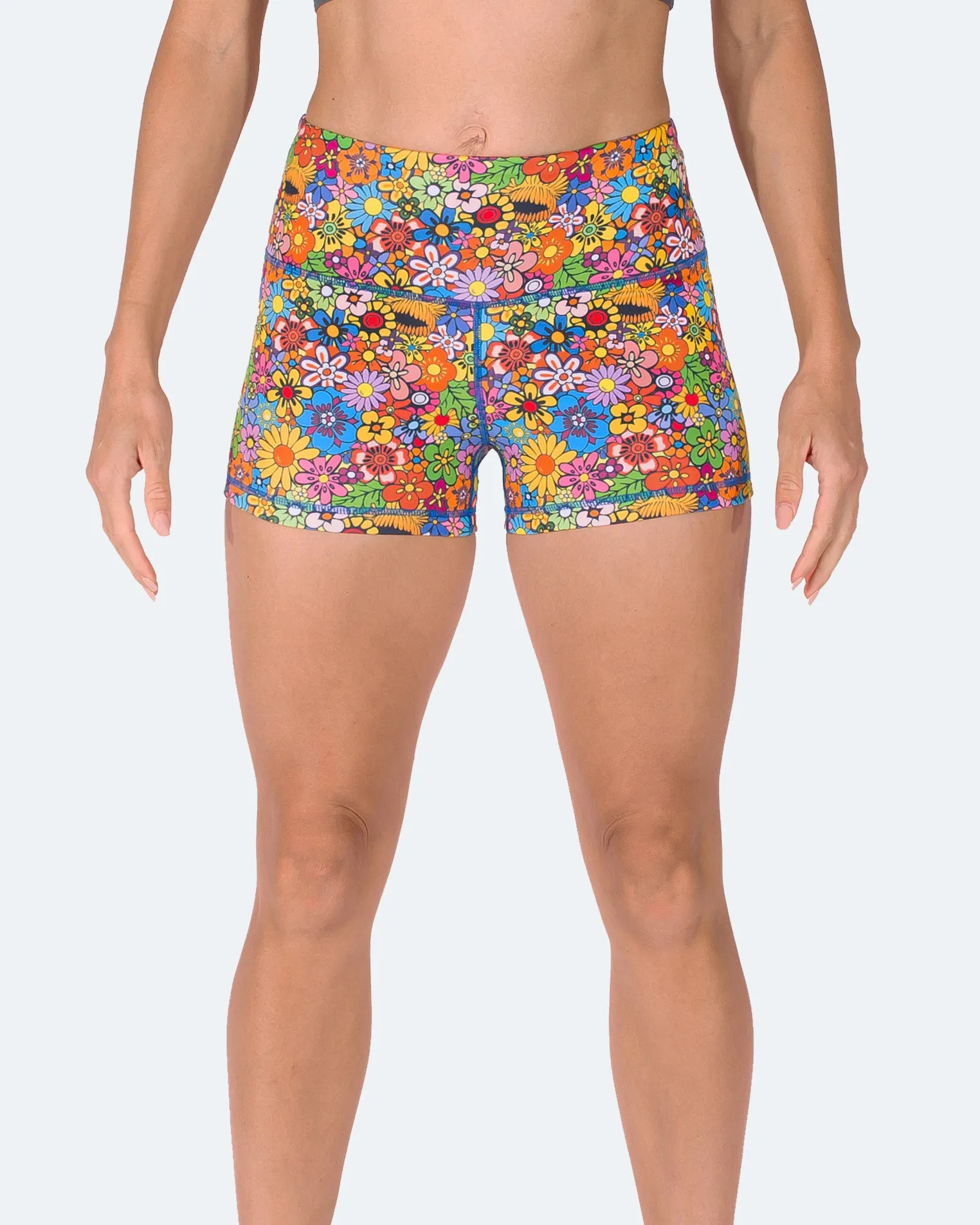 Women's 3" High Waist Yoga Shorts Tummy Control Workout Running Biker Volleyball Shorts for Women