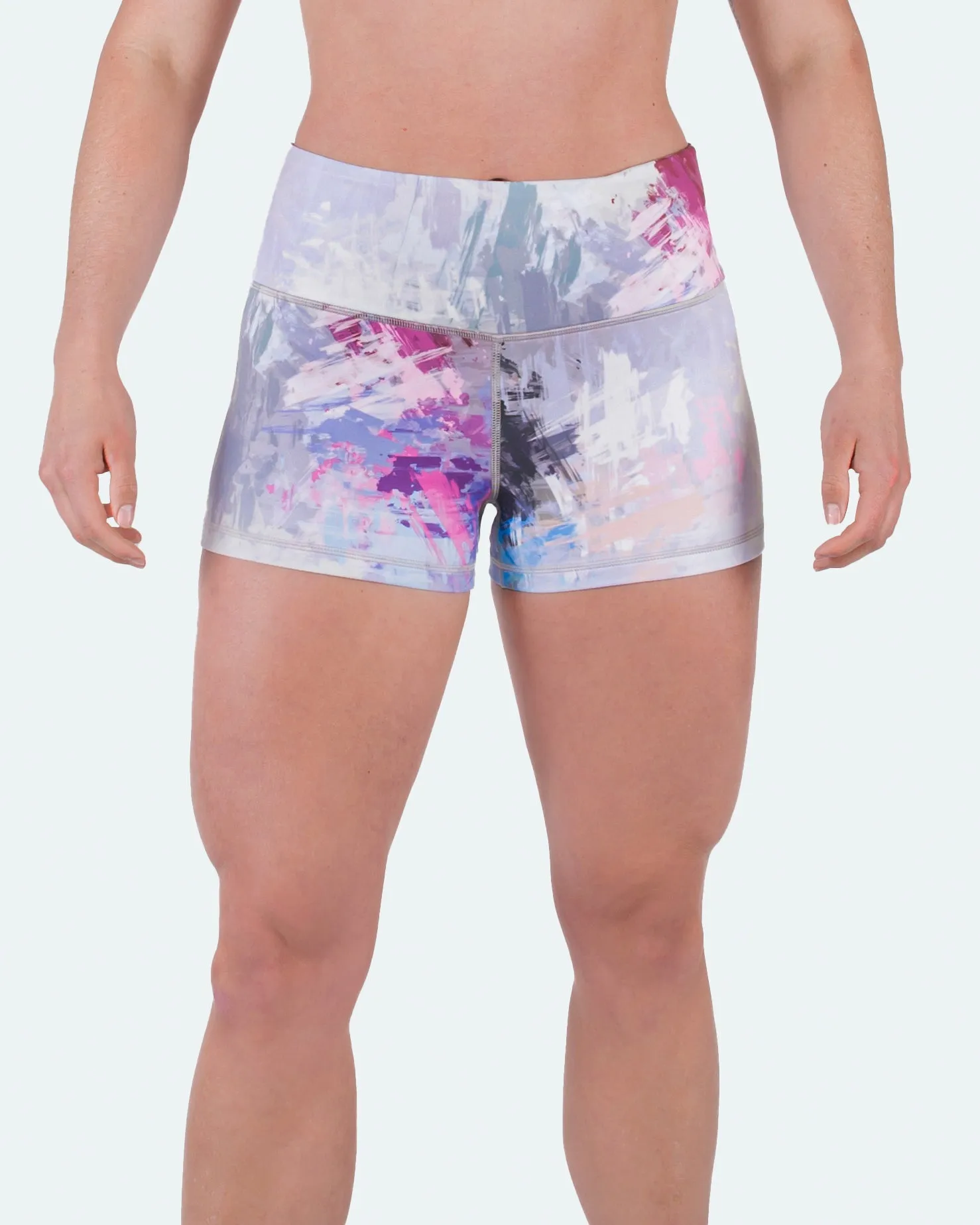 Women's 3" High Waist Yoga Shorts Tummy Control Workout Running Biker Volleyball Shorts for Women