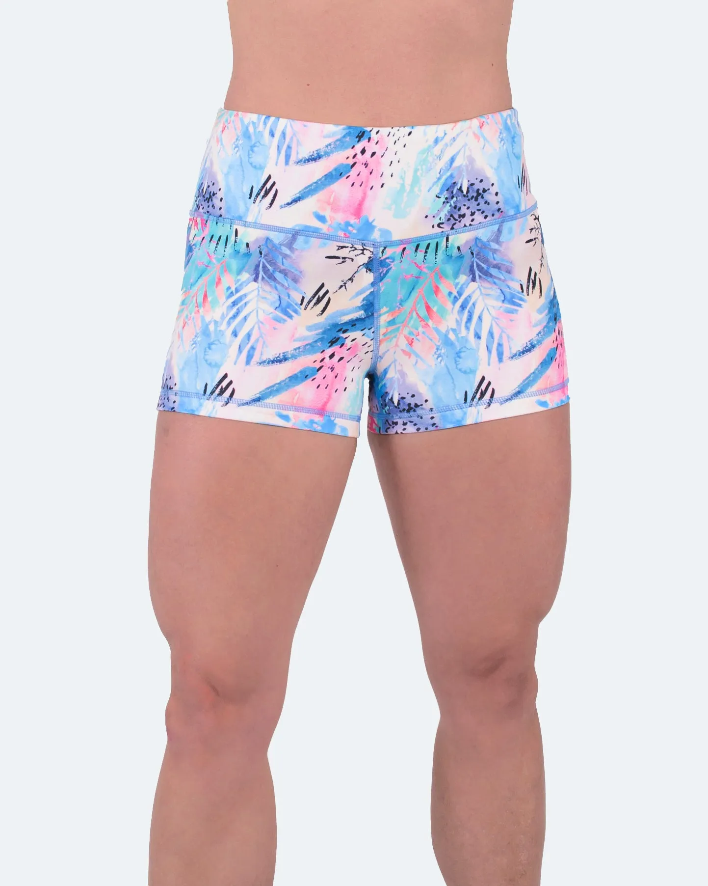 Women's 3" High Waist Yoga Shorts Tummy Control Workout Running Biker Volleyball Shorts for Women