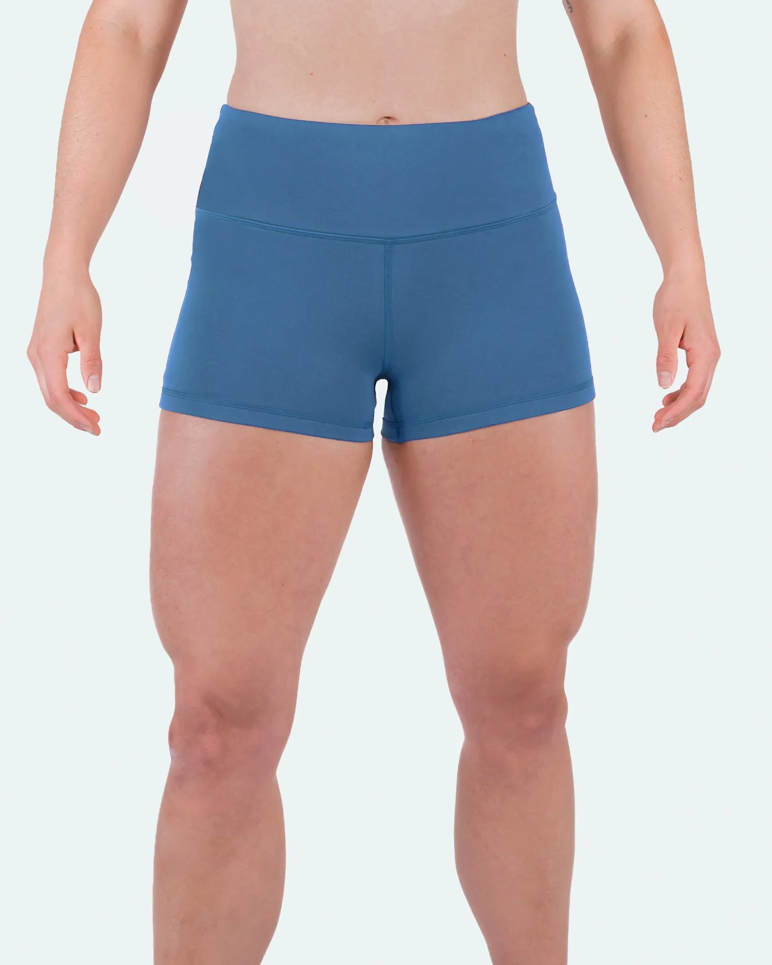Women's 3" High Waist Yoga Shorts Tummy Control Workout Running Biker Volleyball Shorts for Women