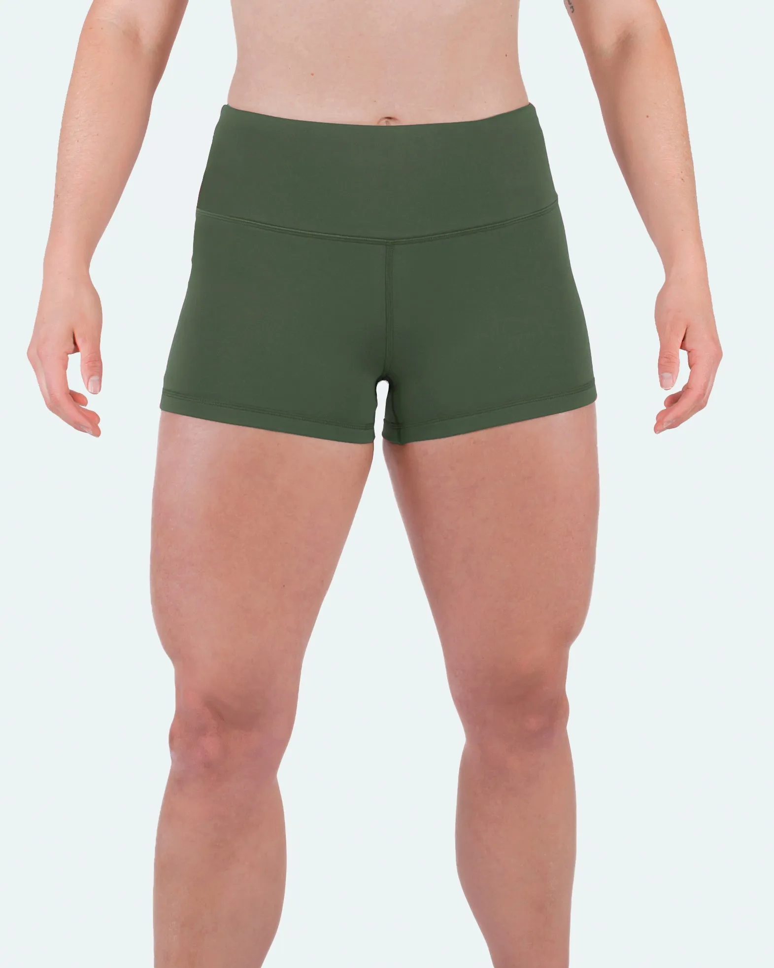 Women's 3" High Waist Yoga Shorts Tummy Control Workout Running Biker Volleyball Shorts for Women