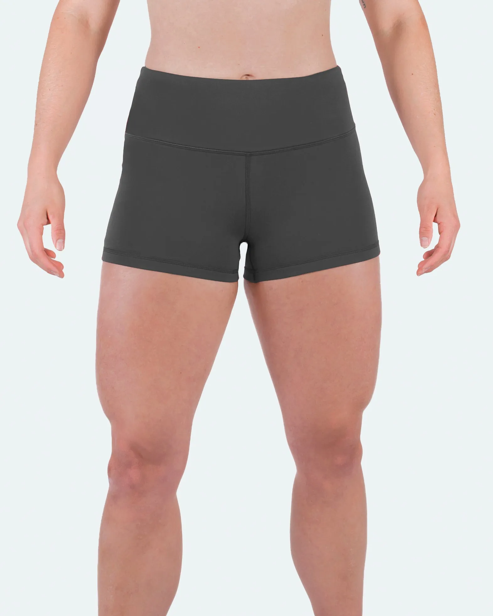 Women's 3" High Waist Yoga Shorts Tummy Control Workout Running Biker Volleyball Shorts for Women