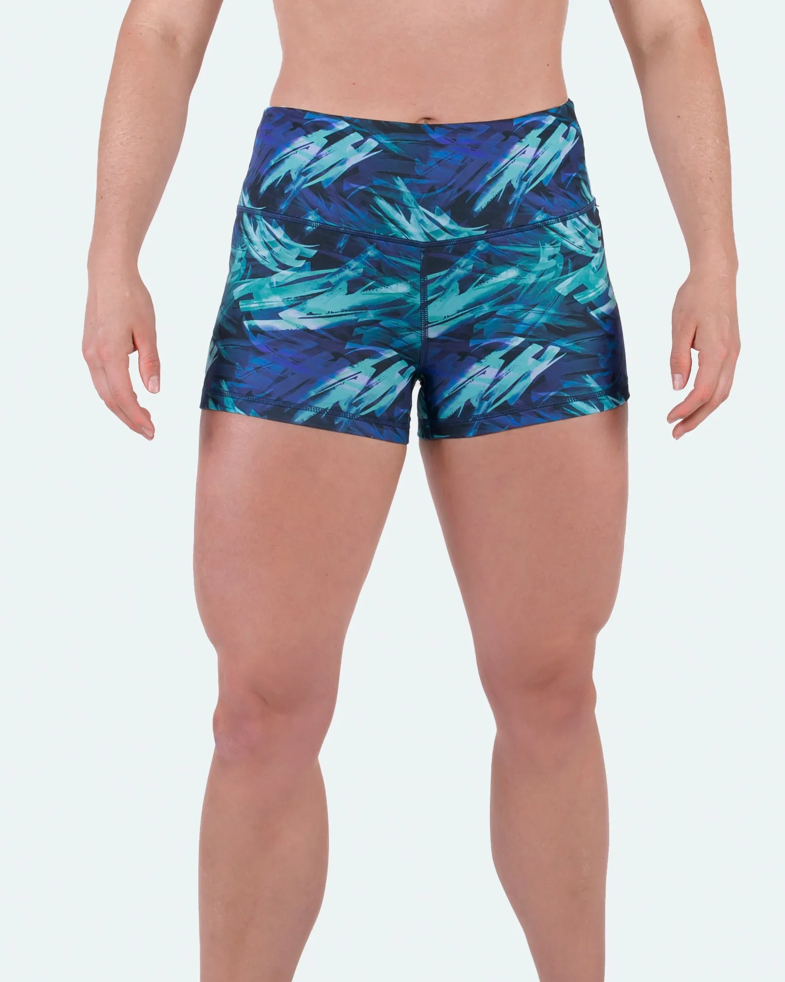 Women's 3" High Waist Yoga Shorts Tummy Control Workout Running Biker Volleyball Shorts for Women